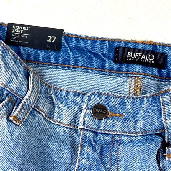 NWT [BUFFALO] High Rise Distressed Jean Skirt | Size 27 - Picture 2 of 4